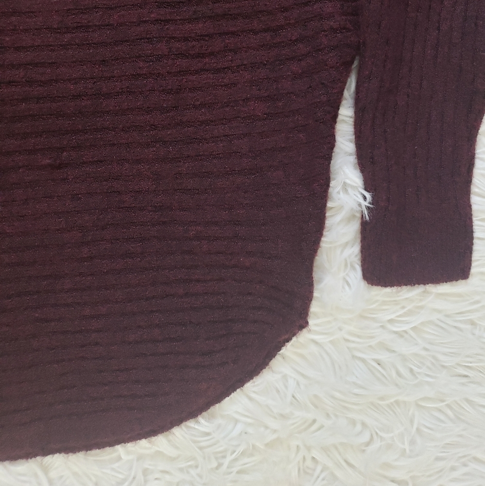 Max Studio Split Neck Ribbed Pullover Sweater - image 6